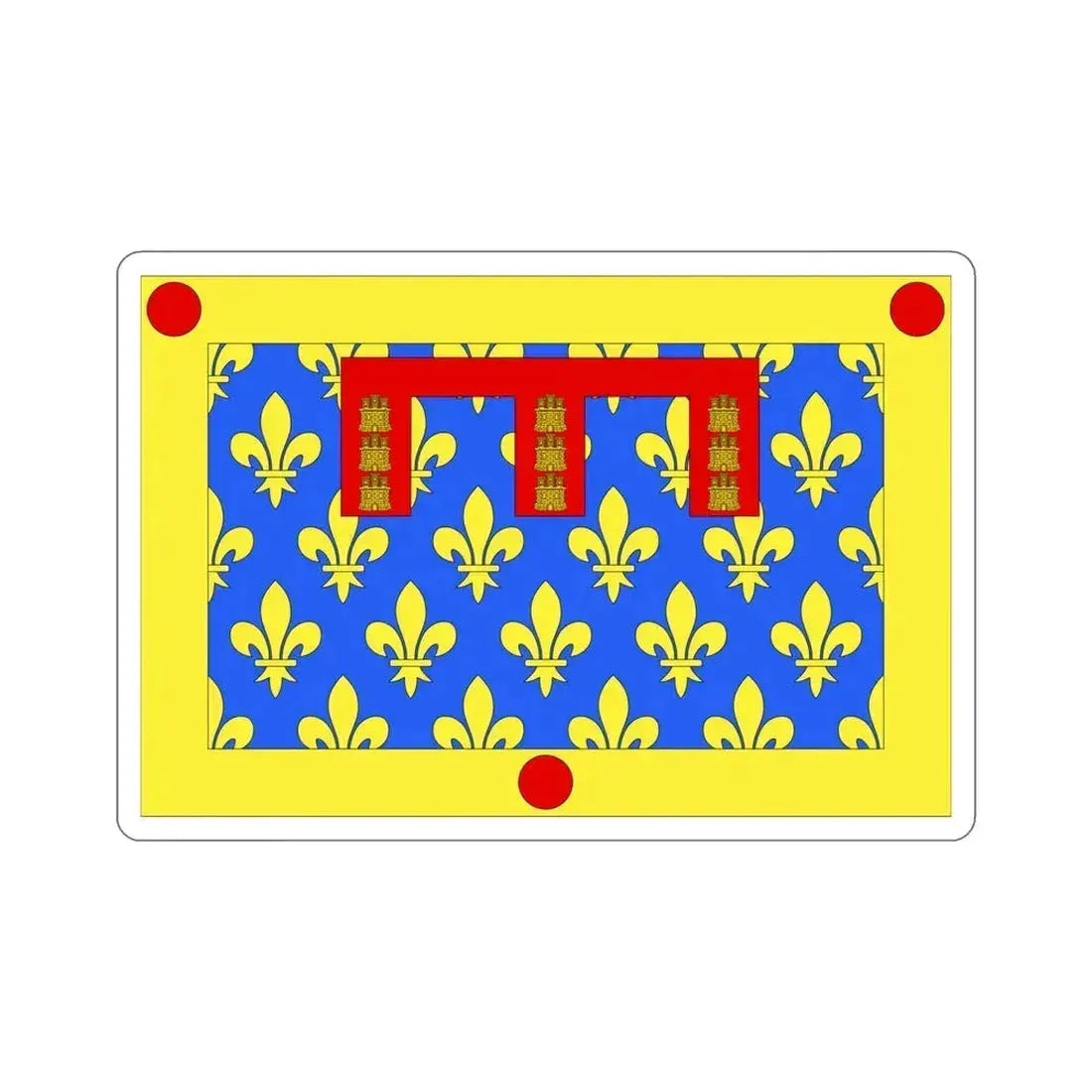 Flag of Pas de Calais France 2 STICKER Vinyl Die-Cut Decal 6 Inch - The Sticker Space