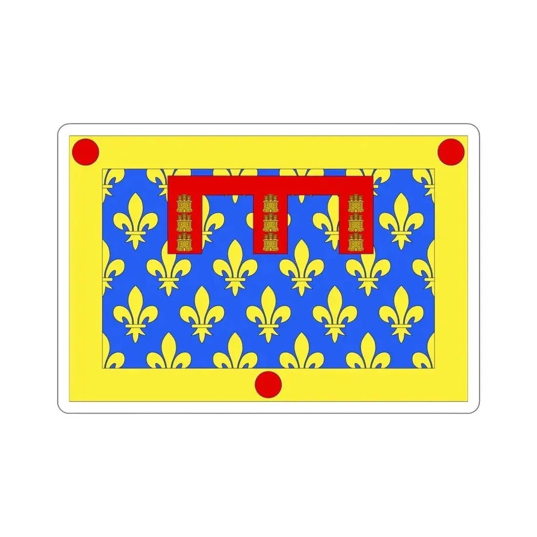 Flag of Pas de Calais France 2 STICKER Vinyl Die-Cut Decal - The Sticker Space