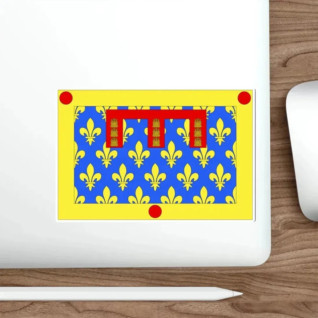 Flag of Pas de Calais France 2 STICKER Vinyl Die-Cut Decal - The Sticker Space