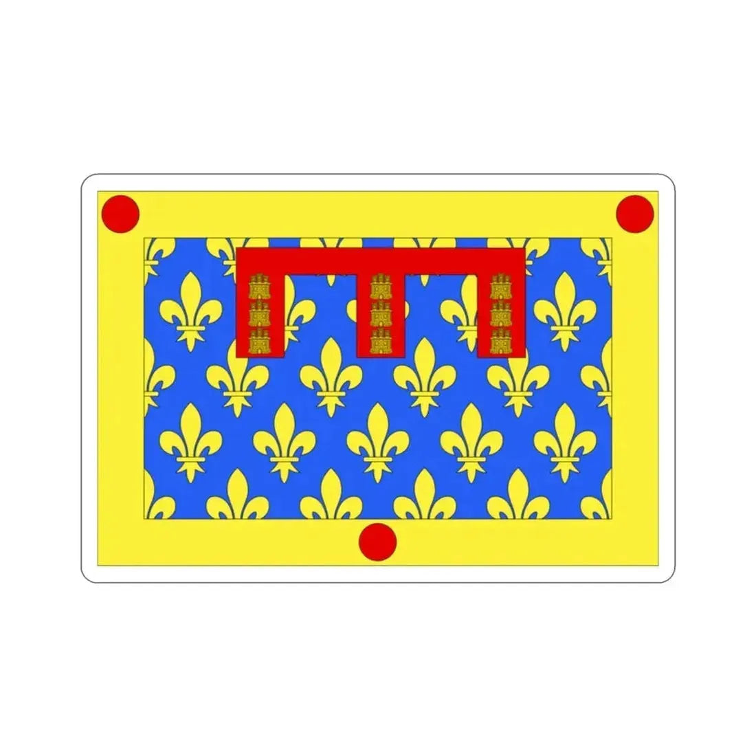 Flag of Pas de Calais France 2 STICKER Vinyl Die-Cut Decal - The Sticker Space