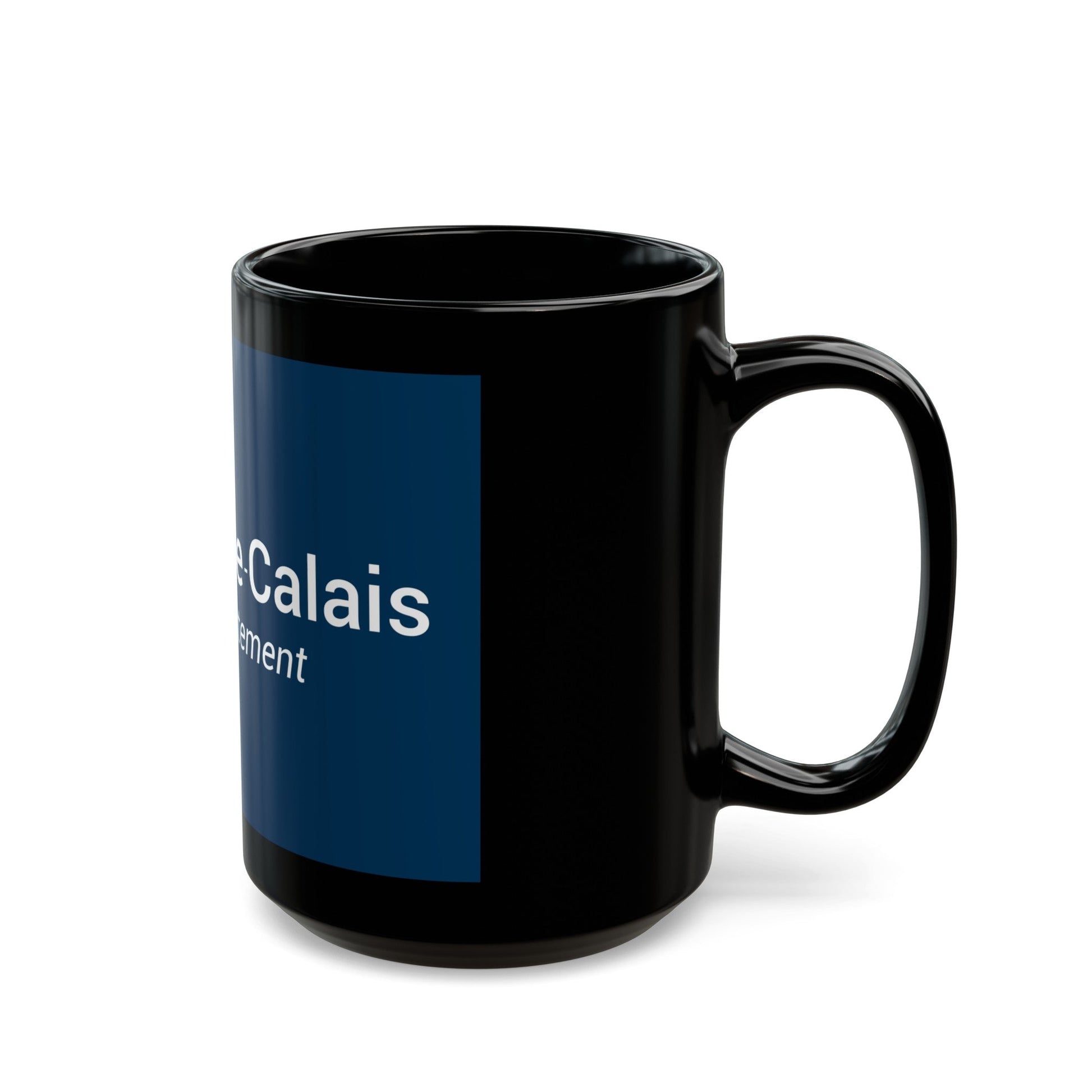 Flag of Pas de Calais France - Black Coffee Mug-The Sticker Space