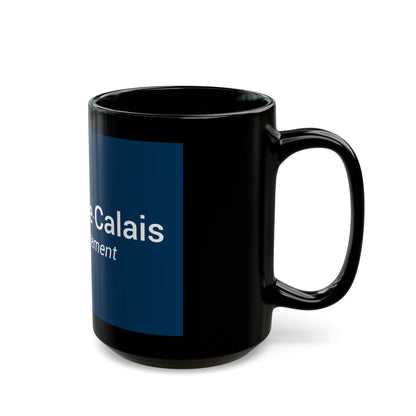 Flag of Pas de Calais France - Black Coffee Mug-The Sticker Space