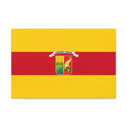 Flag of Pasaje Ecuador - Canvas Wall Art 18″ x 12″ 1.25" - The Sticker Space