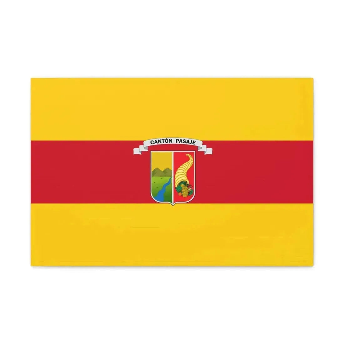 Flag of Pasaje Ecuador - Canvas Wall Art 24″ x 16″ 1.25" - The Sticker Space