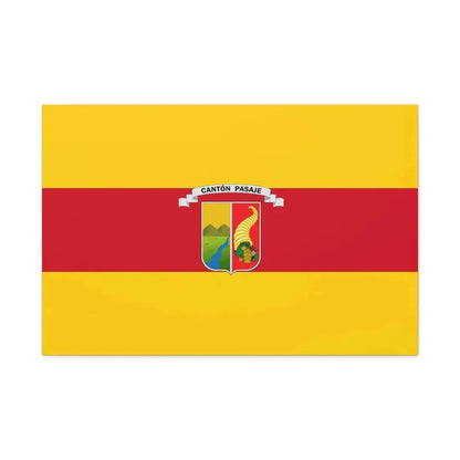 Flag of Pasaje Ecuador - Canvas Wall Art 36" x 24" 1.25" - The Sticker Space