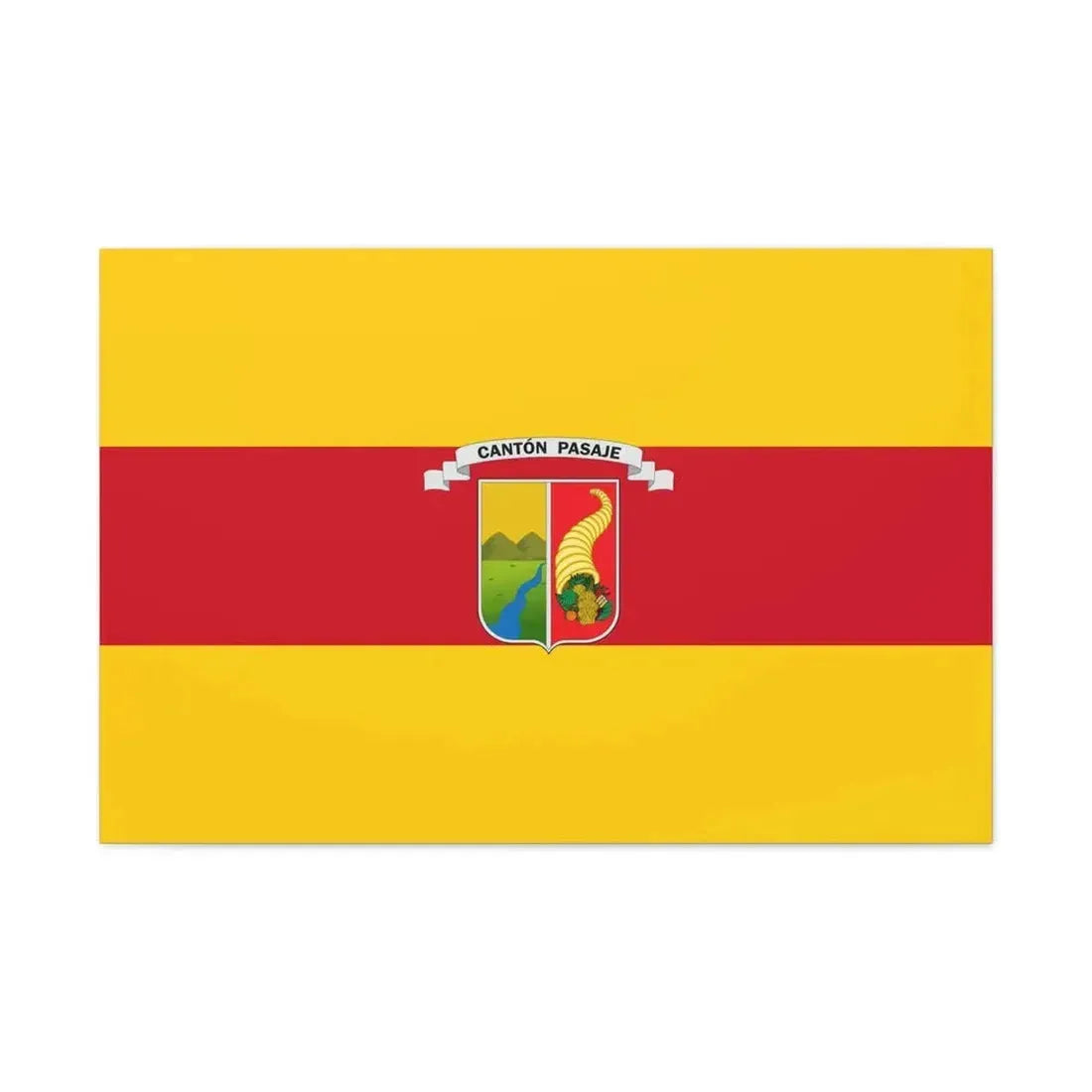 Flag of Pasaje Ecuador - Canvas Wall Art - The Sticker Space