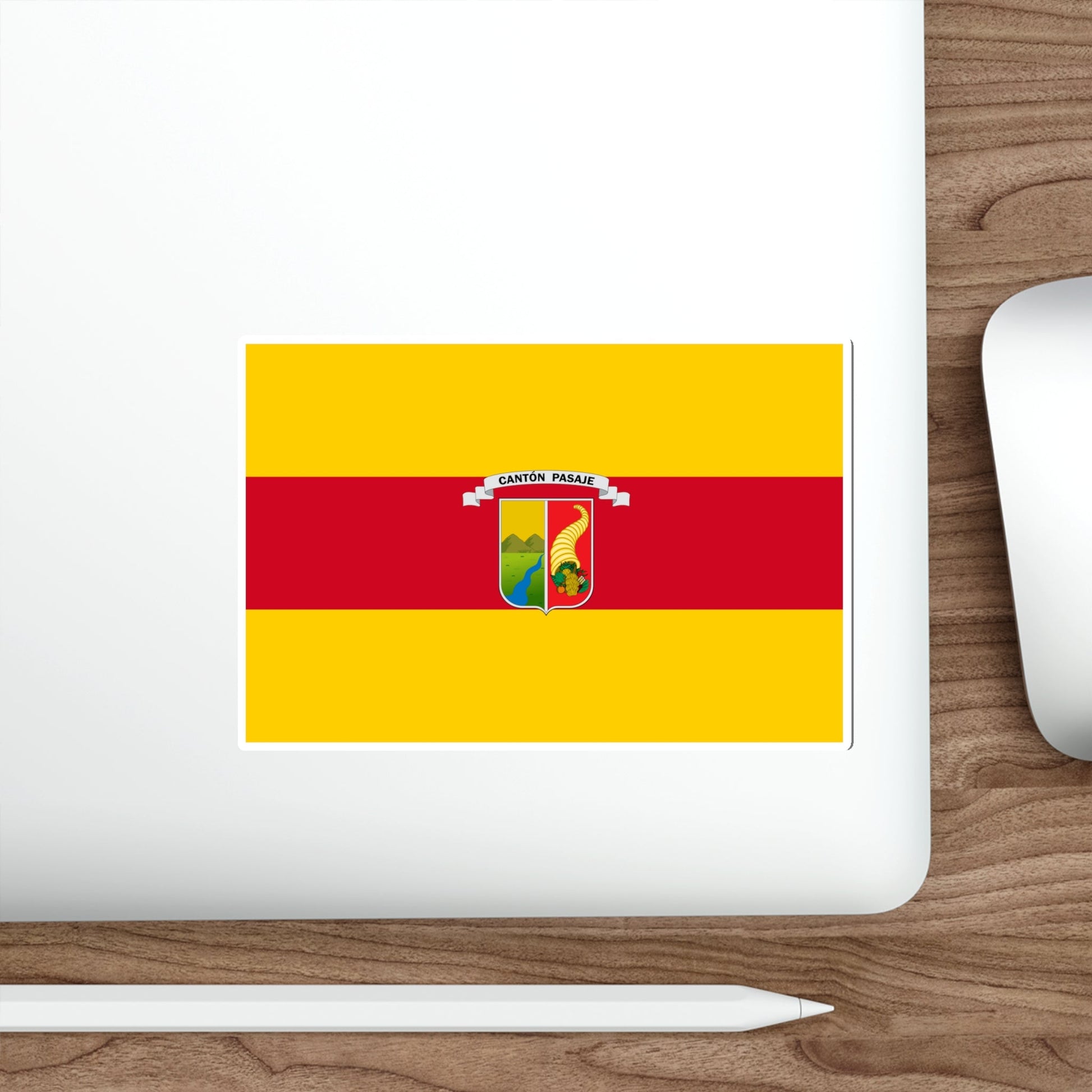 Flag of Pasaje Ecuador STICKER Vinyl Die-Cut Decal-The Sticker Space