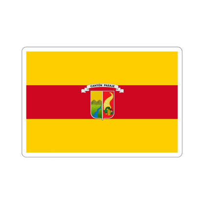 Flag of Pasaje Ecuador STICKER Vinyl Die-Cut Decal-3 Inch-The Sticker Space