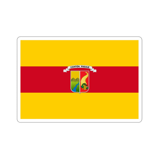 Flag of Pasaje Ecuador STICKER Vinyl Die-Cut Decal-6 Inch-The Sticker Space