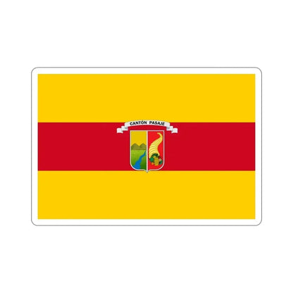 Flag of Pasaje Ecuador STICKER Vinyl Die-Cut Decal - The Sticker Space