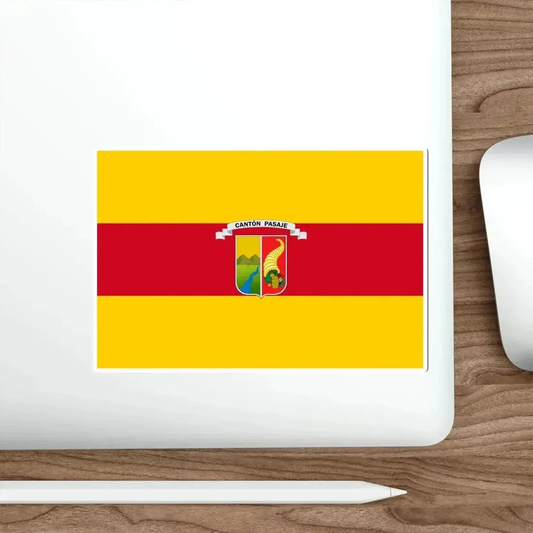 Flag of Pasaje Ecuador STICKER Vinyl Die-Cut Decal - The Sticker Space