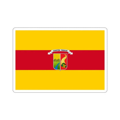 Flag of Pasaje Ecuador STICKER Vinyl Die-Cut Decal - The Sticker Space