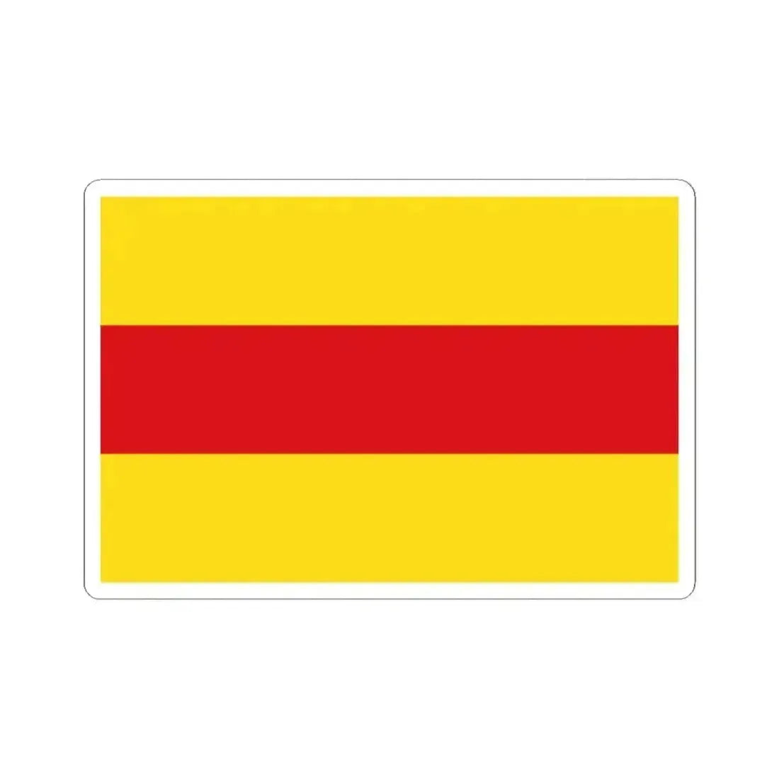 Flag of Pasaje (Ecuador) STICKER Vinyl Kiss-Cut Decal 2 Inch White - The Sticker Space