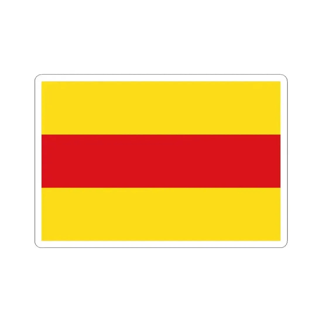Flag of Pasaje (Ecuador) STICKER Vinyl Kiss-Cut Decal 3 Inch White - The Sticker Space