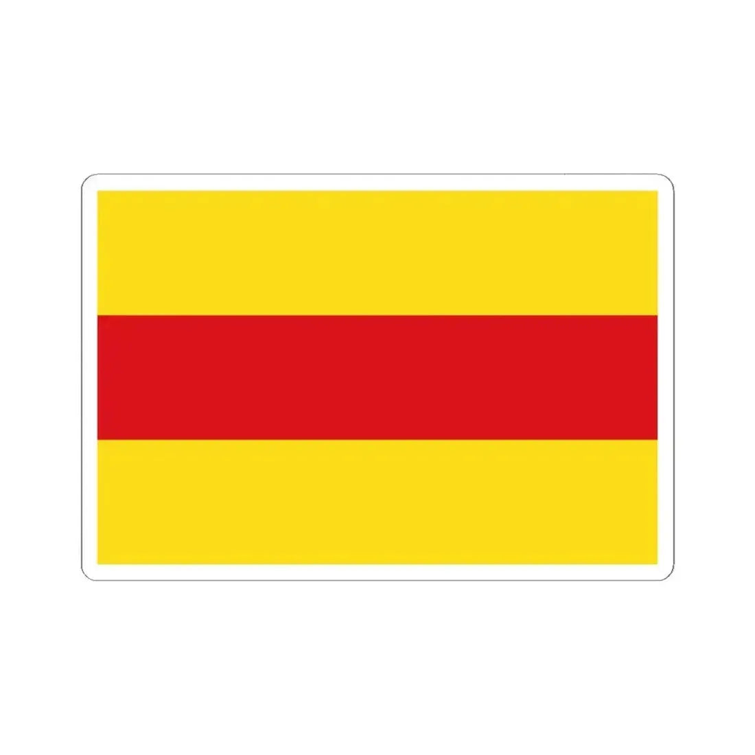 Flag of Pasaje (Ecuador) STICKER Vinyl Kiss-Cut Decal 6 Inch White - The Sticker Space