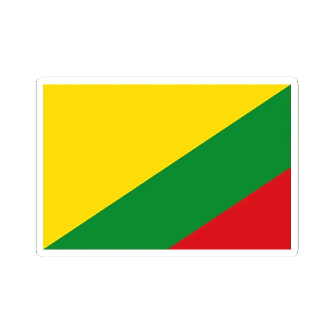 Flag of Pasco Department (Peru) STICKER Vinyl Kiss-Cut Decal 3 Inch White - The Sticker Space