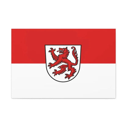 Flag of Passau 2 Germany - Canvas Wall Art 30" x 20" 1.25" - The Sticker Space