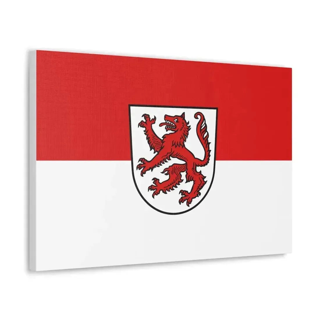 Flag of Passau 2 Germany - Canvas Wall Art - The Sticker Space