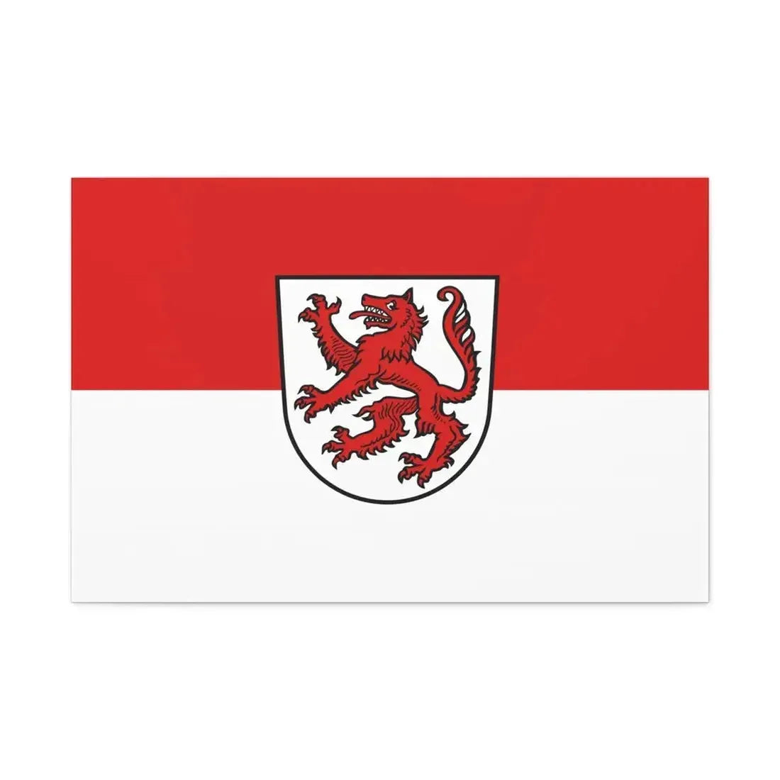 Flag of Passau 2 Germany - Canvas Wall Art - The Sticker Space