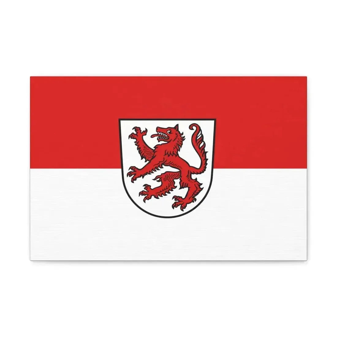 Flag of Passau 2 Germany - Canvas Wall Art - The Sticker Space