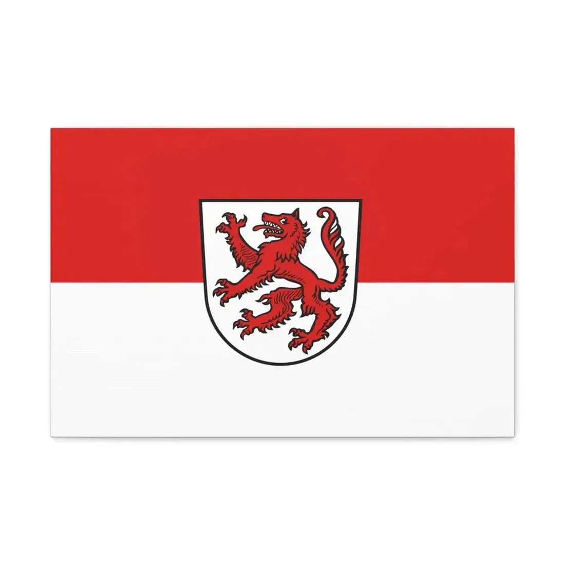 Flag of Passau 2 Germany - Canvas Wall Art - The Sticker Space