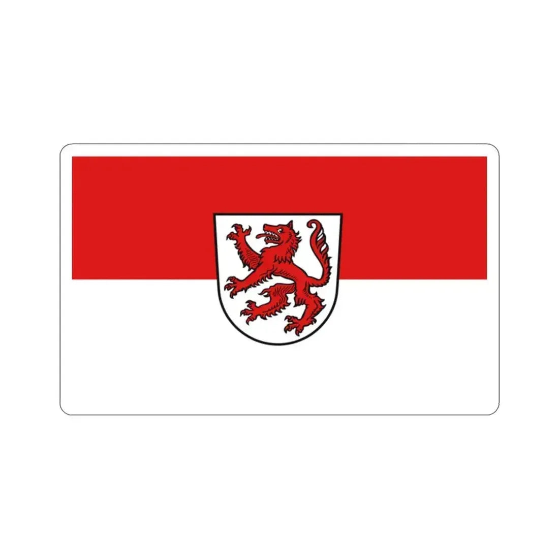 Flag of Passau 2 Germany STICKER Vinyl Die-Cut Decal 2 Inch - The Sticker Space