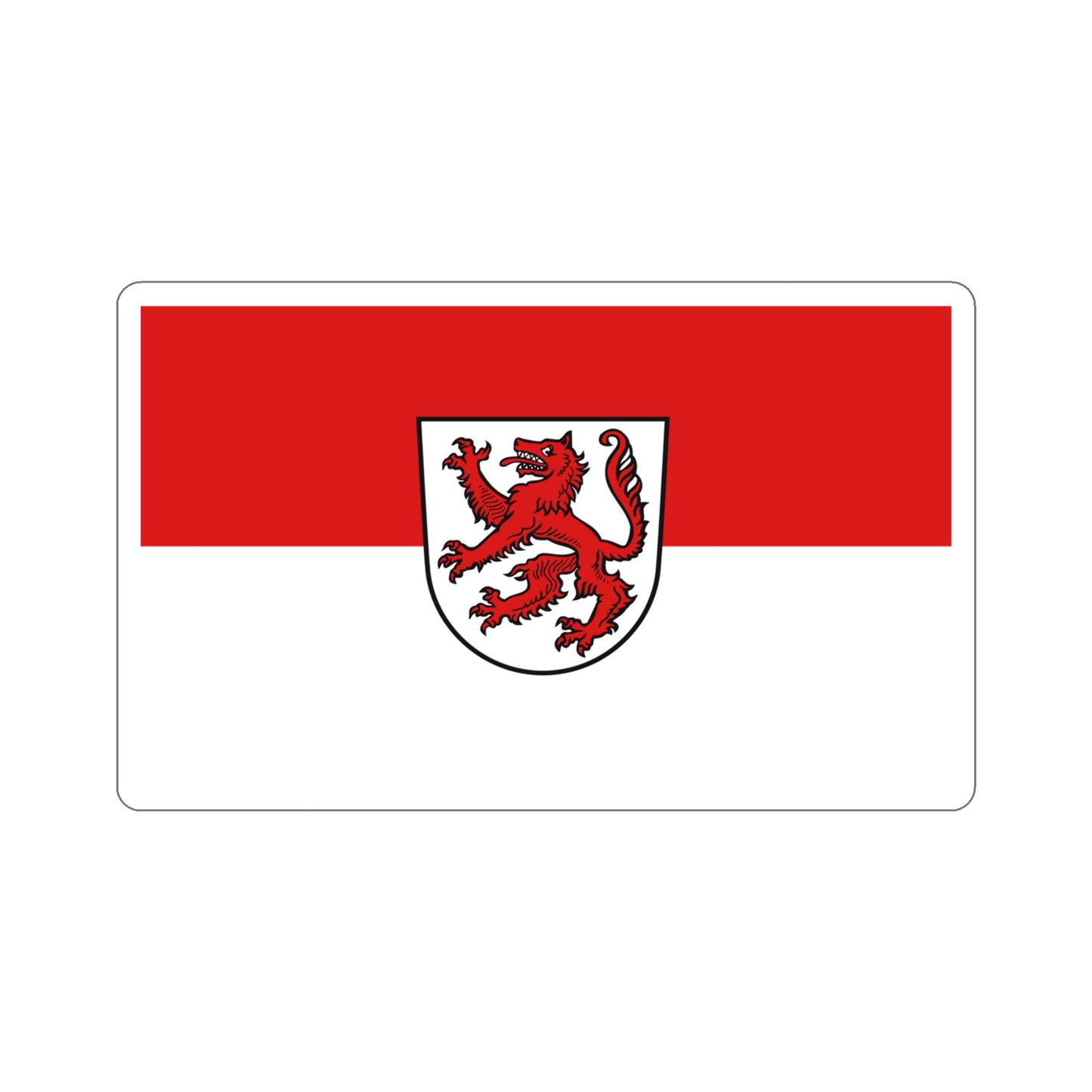 Flag of Passau 2 Germany STICKER Vinyl Die-Cut Decal-4 Inch-The Sticker Space