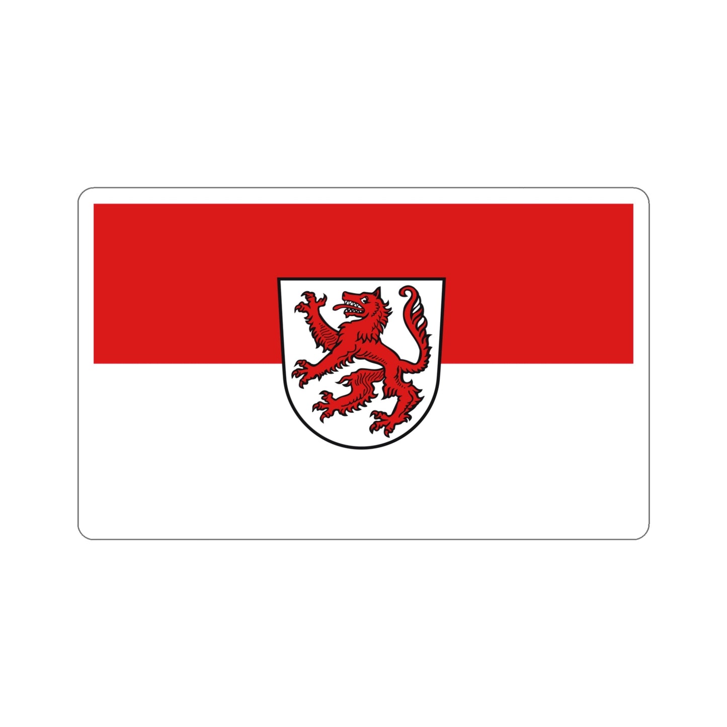 Flag of Passau 2 Germany STICKER Vinyl Die-Cut Decal-5 Inch-The Sticker Space