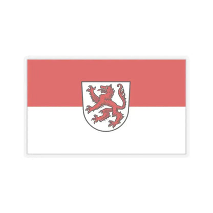 Flag of Passau 2 Germany - STICKER Vinyl Kiss-Cut Decal 2 Inch Transparent - The Sticker Space