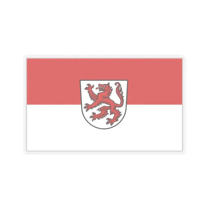 Flag of Passau 2 Germany - STICKER Vinyl Kiss-Cut Decal 3 Inch Transparent - The Sticker Space