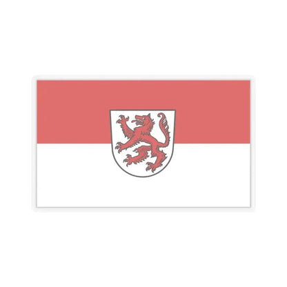 Flag of Passau 2 Germany - STICKER Vinyl Kiss-Cut Decal 4 Inch Transparent - The Sticker Space
