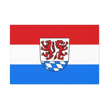 Flag of Passau Germany - Canvas Wall Art - The Sticker Space