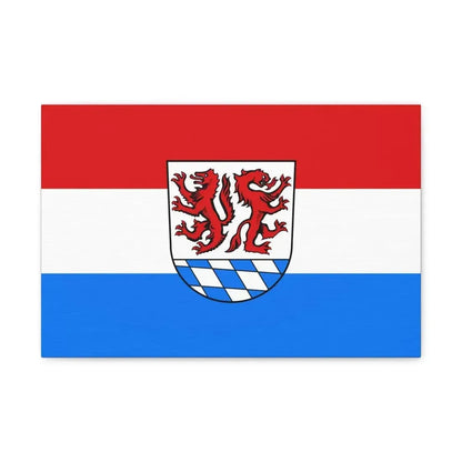Flag of Passau Germany - Canvas Wall Art - The Sticker Space