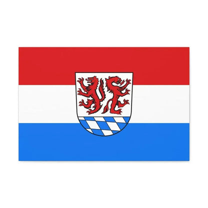 Flag of Passau Germany - Canvas Wall Art - The Sticker Space