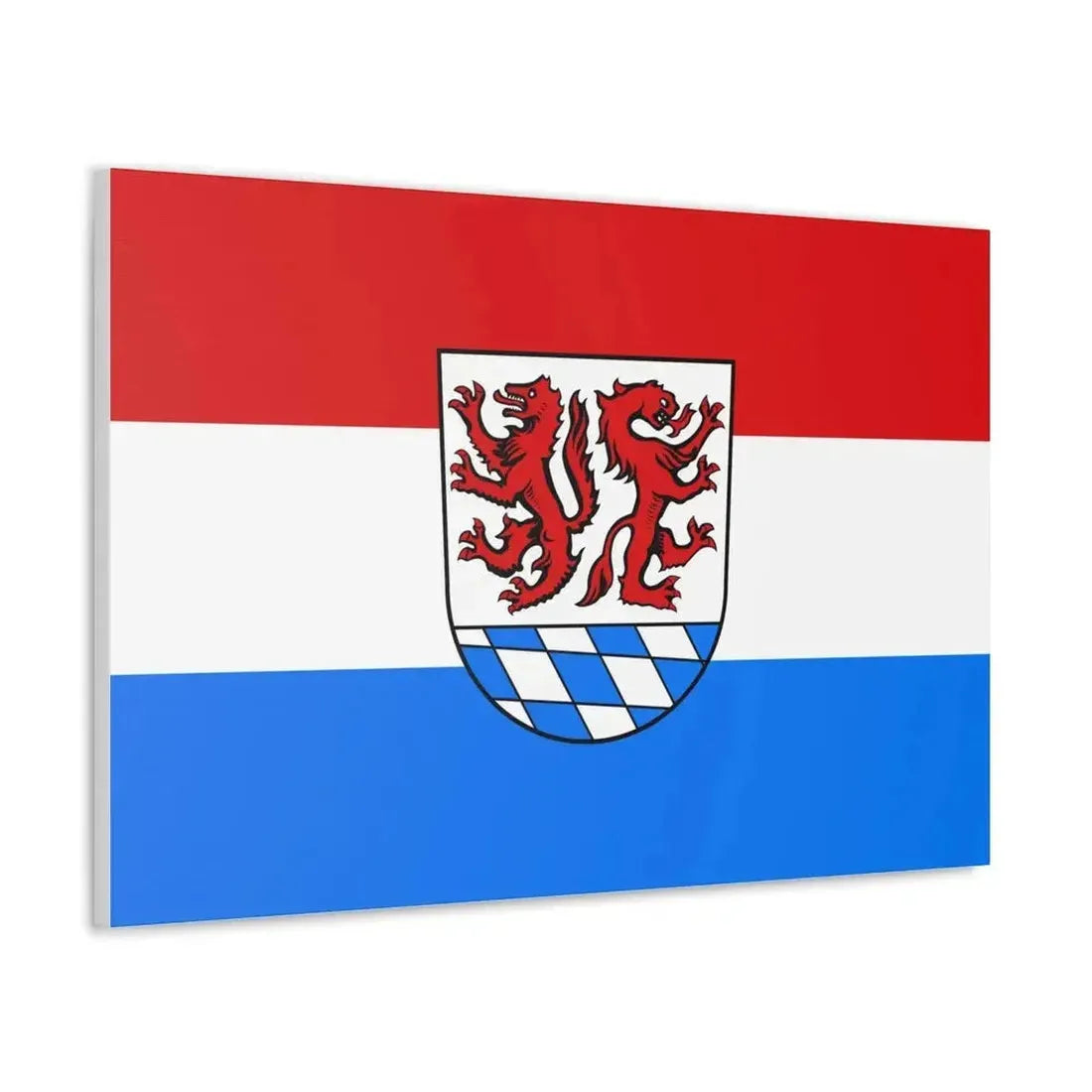 Flag of Passau Germany - Canvas Wall Art - The Sticker Space