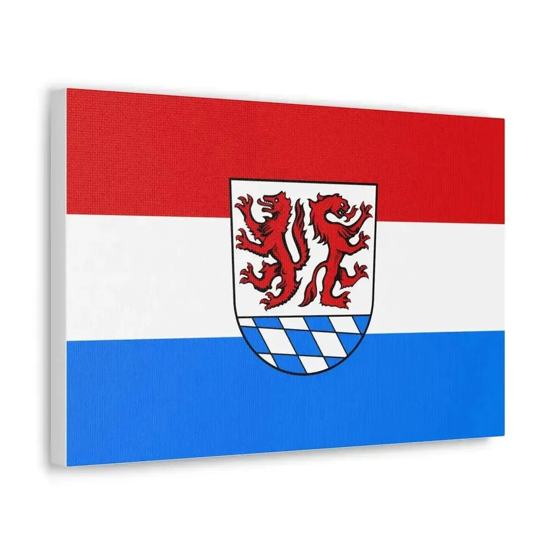 Flag of Passau Germany - Canvas Wall Art - The Sticker Space