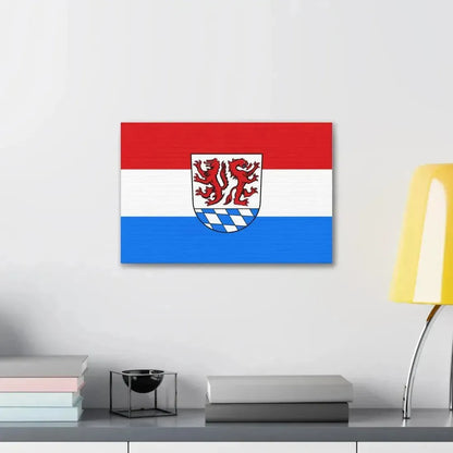 Flag of Passau Germany - Canvas Wall Art - The Sticker Space