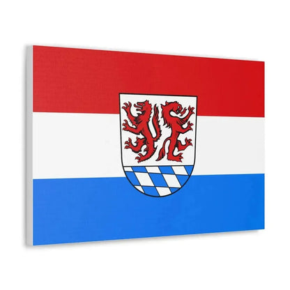 Flag of Passau Germany - Canvas Wall Art - The Sticker Space
