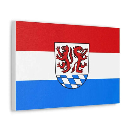 Flag of Passau Germany - Canvas Wall Art - The Sticker Space