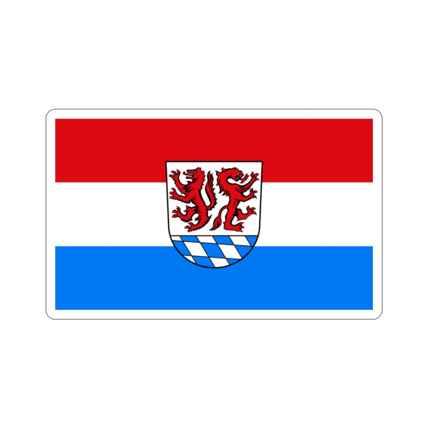 Flag of Passau Germany STICKER Vinyl Die-Cut Decal-2 Inch-The Sticker Space