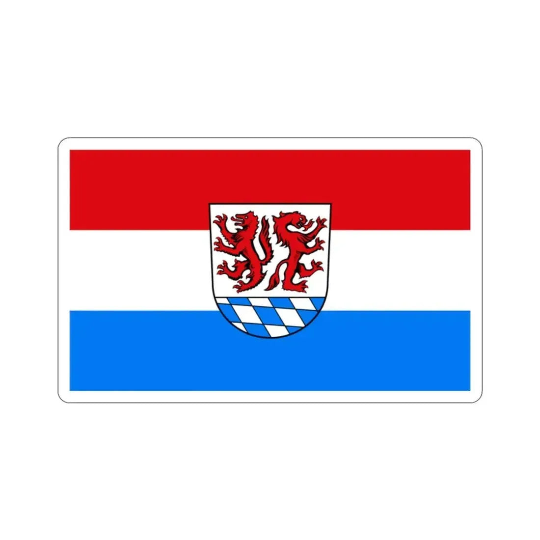 Flag of Passau Germany STICKER Vinyl Die-Cut Decal 2 Inch - The Sticker Space