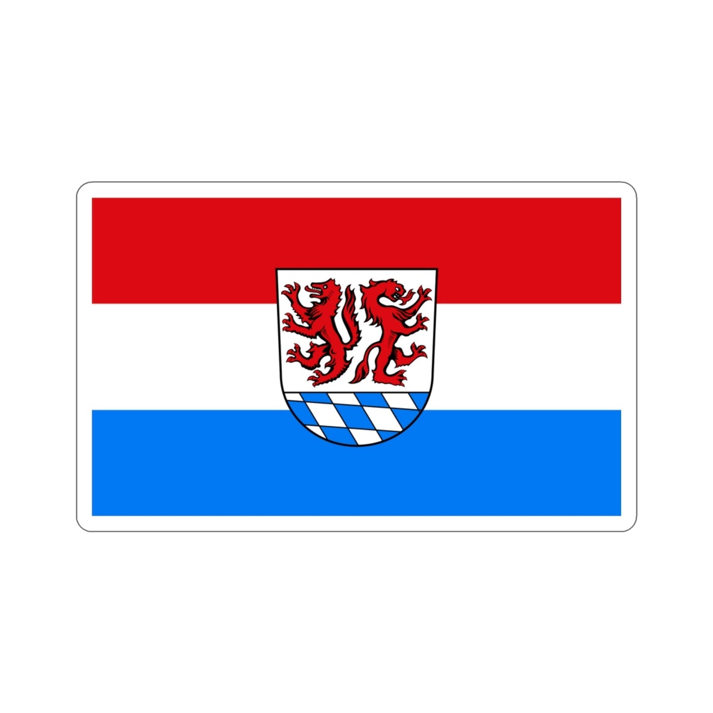 Flag of Passau Germany STICKER Vinyl Die-Cut Decal-3 Inch-The Sticker Space