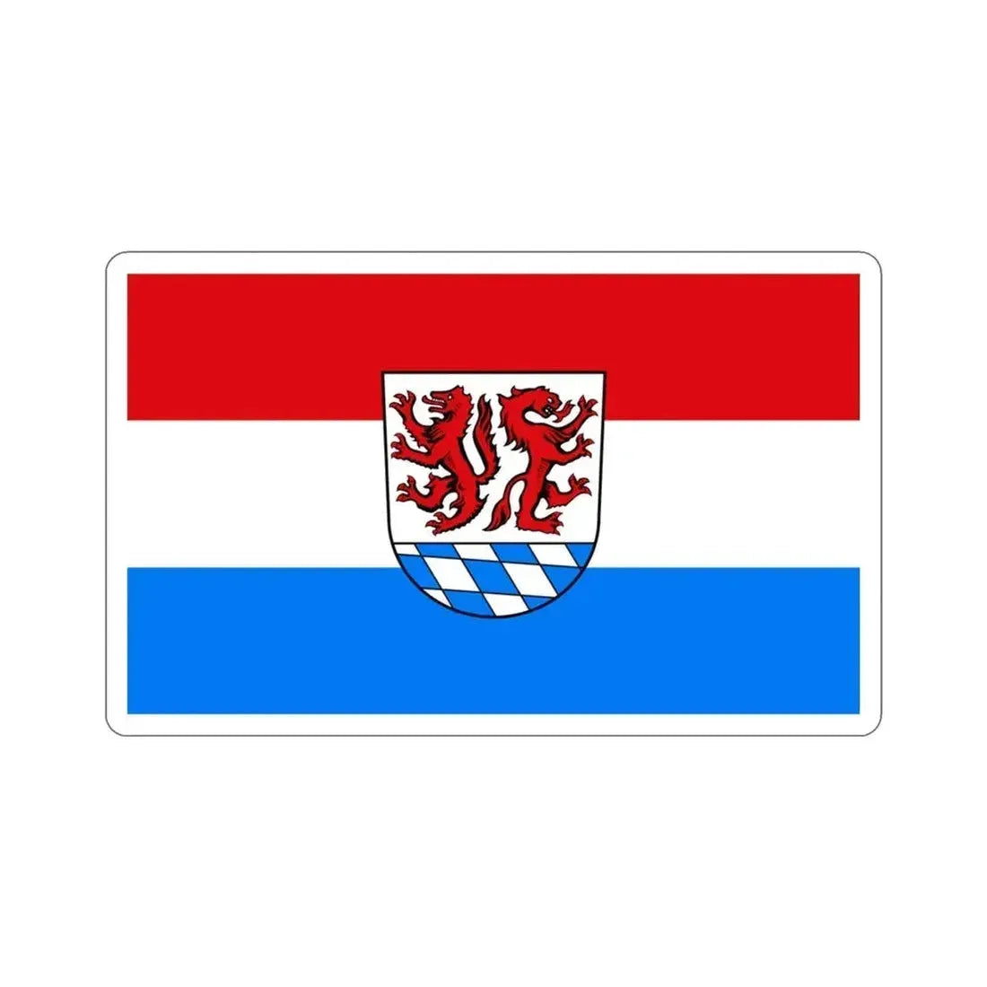 Flag of Passau Germany STICKER Vinyl Die-Cut Decal 3 Inch - The Sticker Space