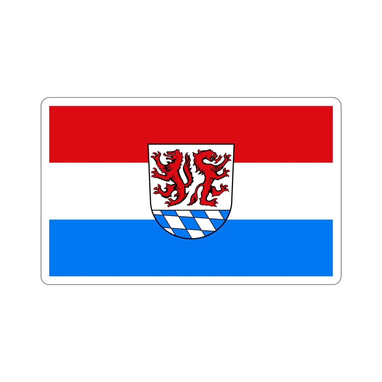 Flag of Passau Germany STICKER Vinyl Die-Cut Decal-5 Inch-The Sticker Space