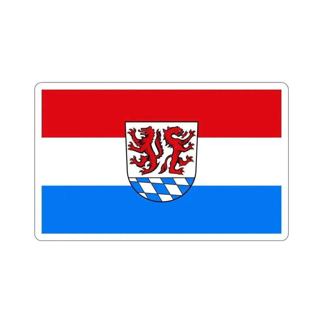 Flag of Passau Germany STICKER Vinyl Die-Cut Decal 5 Inch - The Sticker Space