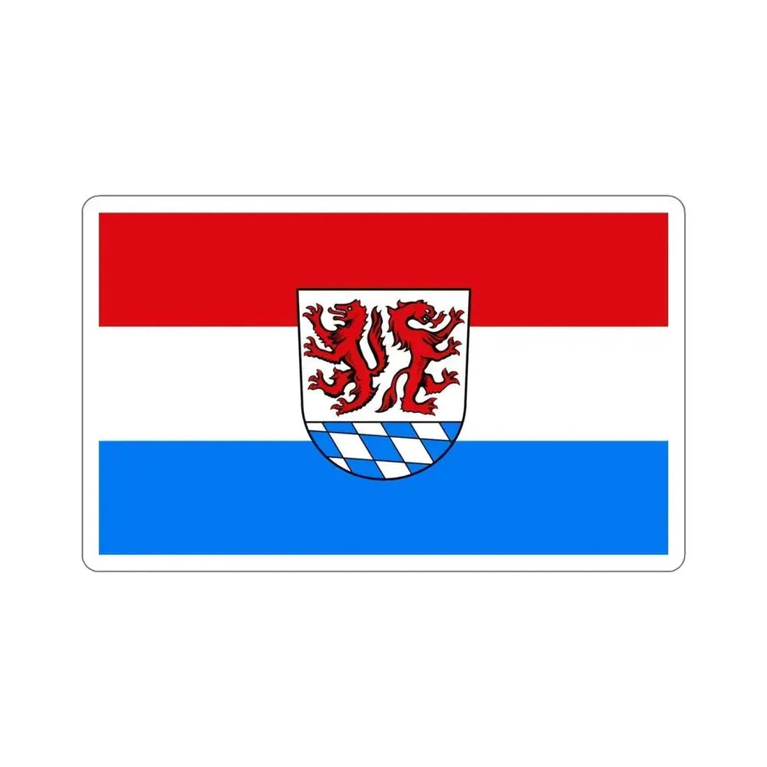 Flag of Passau Germany STICKER Vinyl Die-Cut Decal 5 Inch - The Sticker Space