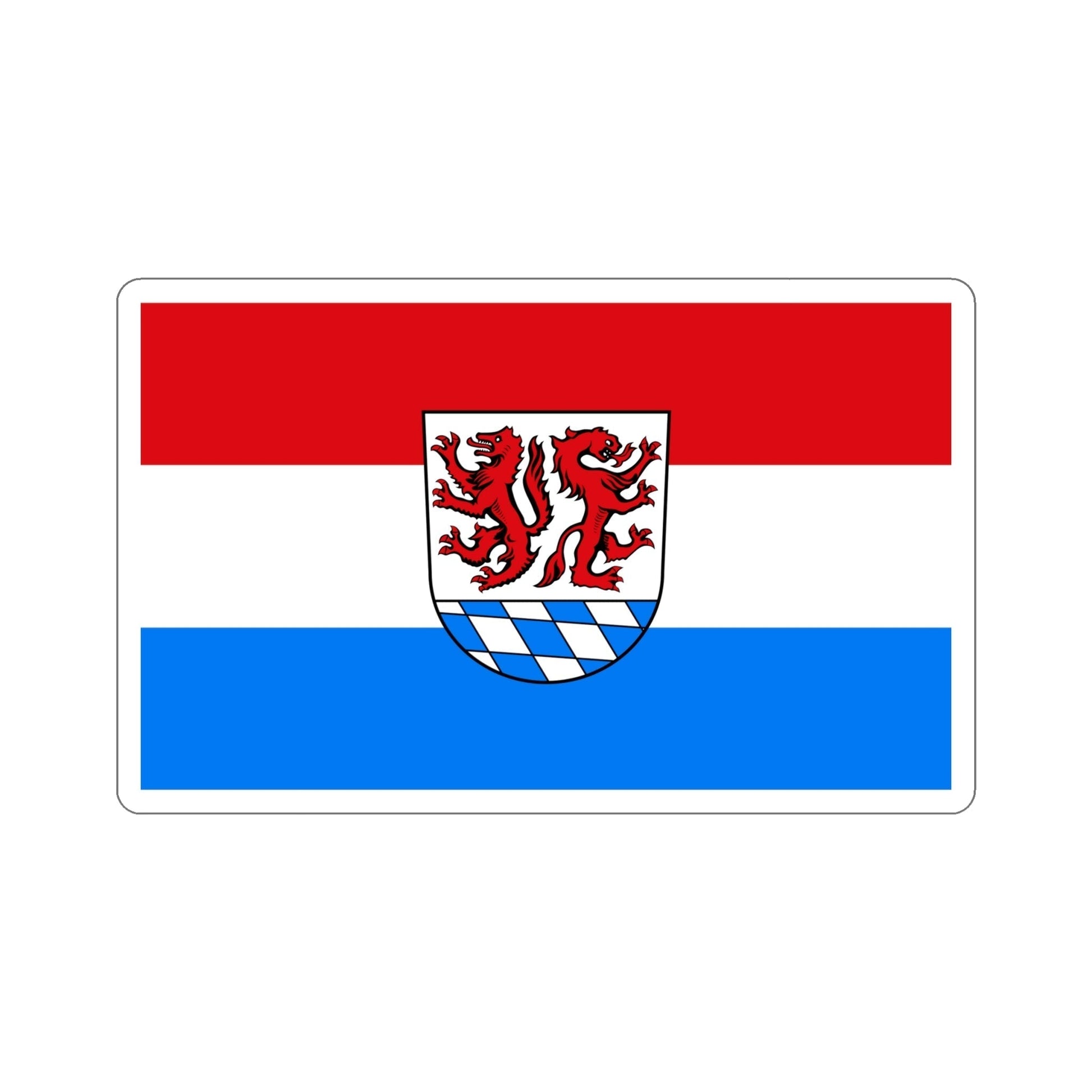 Flag of Passau Germany STICKER Vinyl Die-Cut Decal-6 Inch-The Sticker Space