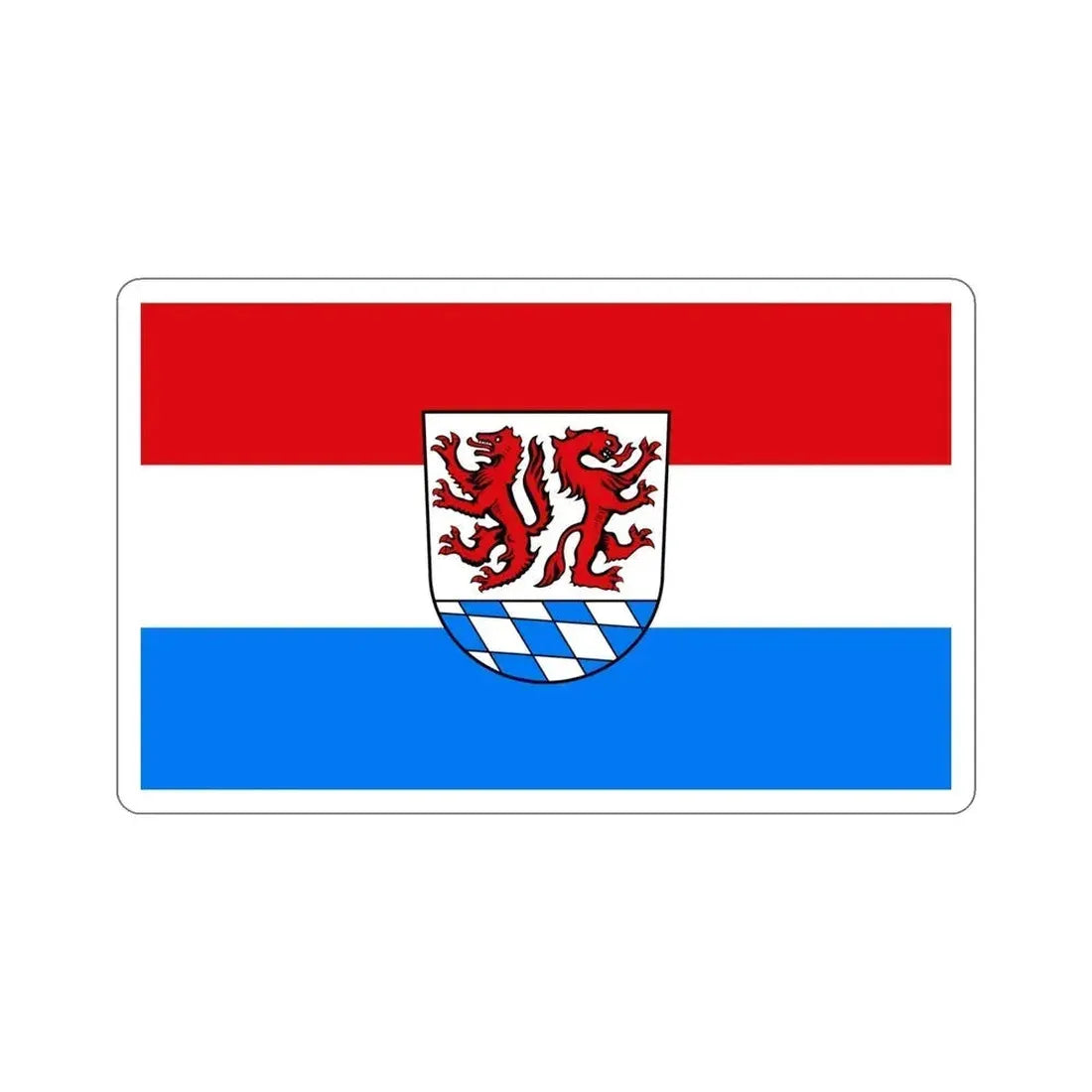 Flag of Passau Germany STICKER Vinyl Die-Cut Decal 6 Inch - The Sticker Space