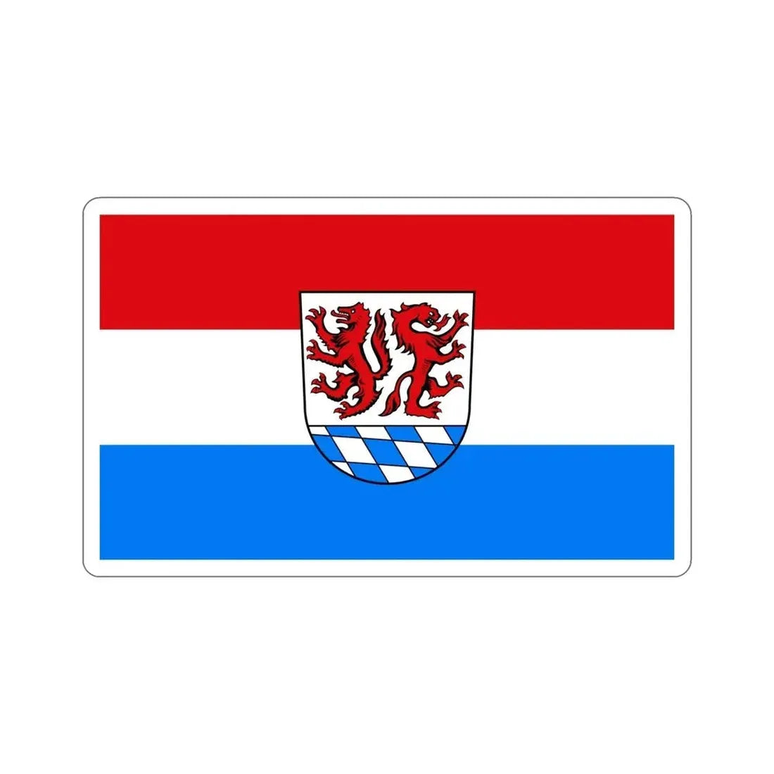 Flag of Passau Germany STICKER Vinyl Die-Cut Decal - The Sticker Space