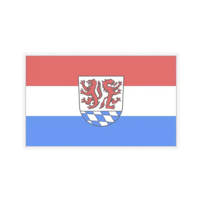 Flag of Passau Germany - STICKER Vinyl Kiss-Cut Decal 3 Inch Transparent - The Sticker Space
